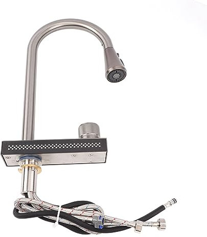 YWBL-WH Down Sprayer Küchenarmatur Wasserfall Wasserhahn Edelstahl G1/2 Schnittstelle Multi -Outlets Küchenwasserhahn