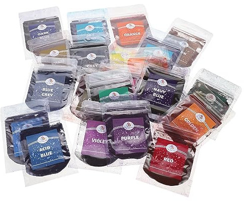 SHINEOFI Juego De 5 Piezas De Polvos Para Teñir En Aerosol Kit Para Teñir En Aerosol Tinte Para Ropa Tinte Para Ropa Recarga De Tinte Para Ropa Tinte Sintético En Polvo