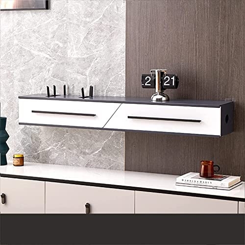 AITEKODVG Meuble TV Flottant Meuble TV Mural Meuble TV Flottant, étagère de Rangement pour décodeur multimédia, Meuble TV Mural pour Salon Chambre Hello