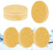 vaolmlop 25 Stück Komprimierte Gesichtsschwämme,Wiederverwendbarer Reinigungsschwamm, Abschminken Schwamm Pads,Peeling-Maske, Spa Massage, Make-Up-Entfernung(beige)
