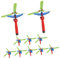 SUPVOX 10 Pièces Jouets d'avion -Disque Volant Lanceur de Disque Volant ovni Soucoupe Volante d'avion lanceurs de pour Enfants Plastique