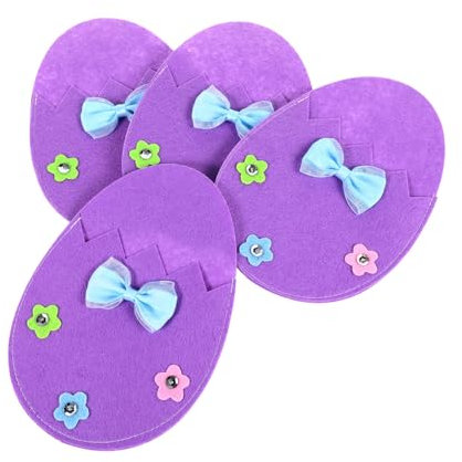 POPETPOP 4piezas Fundas Para Cubiertos De Pascua Portavajillas Navideño Utensilios y Decoración Hogar