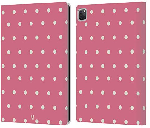 Head Case Designs Punti Rosa Pattern Campagna Francese Custodia Portafoglio in Pelle Compatibile con Apple iPad PRO 12.9 2020/2021/2022
