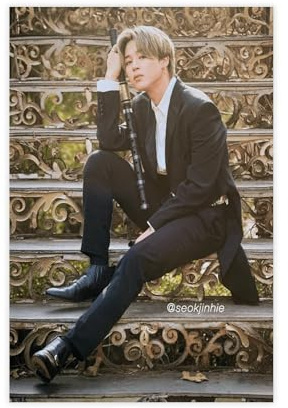 SHGJE Kpop BTS JiMin Poste Leinwandposter, ungerahmt, 30 x 45 cm