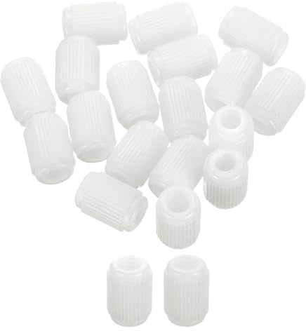 QUARKZMAN 100Stk 0.39x0.59 Scharnierdübel, Kunststoff Dübel Einsätze Für Schrank Tür Scharniere Möbelverbindungen, Weiß