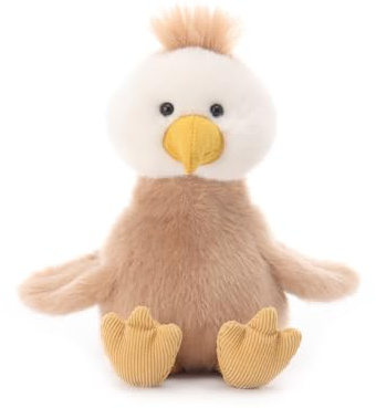 Apricot Lamb Charmanter Adler Vogel Plüschtiere für Kinder, weiche niedliche Kuscheltier für Baby Mädchen und Jungen, Braun 18cm