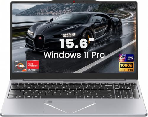 Kayoote 15,6 FHD IPS Laptop, Ryzen 3 3200U bis 3,5GHz, Win 11 Pro, 8GB DDR4 RAM, 1TB SSD, Beleuchtete Volltastatur, Fingerabdruck, 5G WLAN, USB 3.0, Vollwertiger Type-C, HDMI, 5000mAh