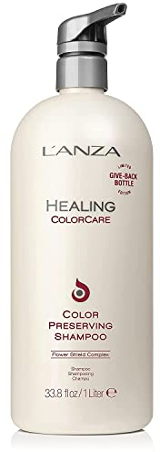 L'ANZA Heilung ColorCare Farbkonservierendes Shampoo (1,000 ml), für Farbbehandeltes Haar - Schützt und Frischt die Haarfarbe auf Während der Heilung, Sulfatfrei, Tägliches Shampoo Coloriertes Haar