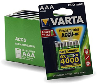 Varta 56703 Ready 2 Use Micro AAA Akkus 4er Blister