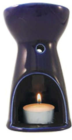Absolute Aromas Ceramic Cobalt Blue Oil Burner - to use with tealight Candle for Essential Oils