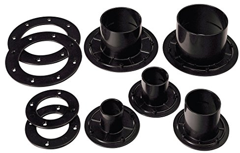 Xclear Flansch / Tankdurchführung Ø 40 mm (ABS / schwarz) normale Qualität