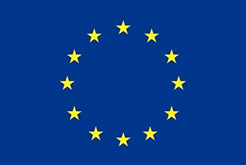 U24 Aufkleber Europa Flagge Fahne 12 x 8 cm Autoaufkleber Sticker