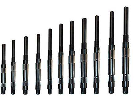 indiadeals24x7 Handreibahlen-Set, verstellbar, 11-teilig, H-4 bis H-14, Größen 12 mm bis 38 mm, für Fräsmaschinen, Drehbank