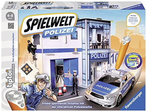 Ravensburger tiptoi Spielwelt Polizei -00759 / Erlebe den spannenden Polizistenalltag und gehe auf Verbrecherjagd!