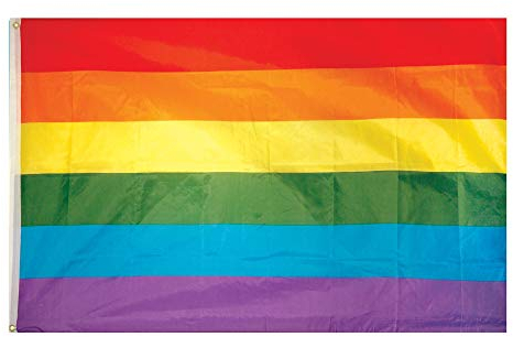 Multicolor Flag Banner (13 x 8 cm) 1 Pc. - Vibrant Rainbow Design, Perfect for Pride Events, Decoration, & Celebrations