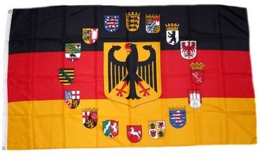 Fahne/Flagge Deutschland 16 Bundesländer 90 x 150 cm