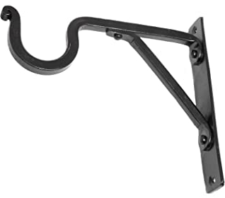 Ulfberth - Großer Handgeschmiedeter Wandhaken aus Stahl - Authentisches Mittelalter Accessoire für Reenactment und LARP, ca. 17x15 cm