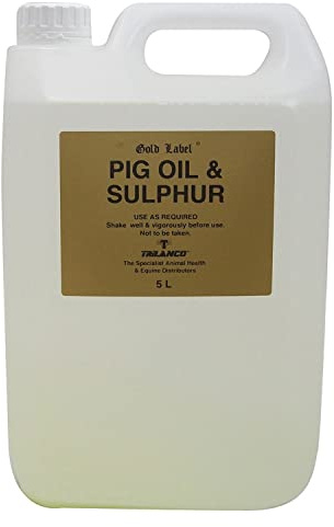 Gold Label GLD1385 Pig Oil and Sulphur - Clear, 5 Litre