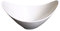 Schale oval Porzellan weiss Schälchen Obstschale Dekorschale