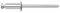 Desa 77148161 77148161-Remache al,AC Flor alomado 4,8x16-Envase de 250 ud, Negro