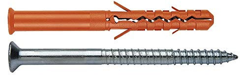 MUNGO M1122017 - Taco de nylon y tornillo mbr-xt 10 x 160 / torx t40 - Envase de 50 ud.