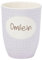 Mea-Living Tasse mit Henkel OMILEIN, lila, 500ml, Becher mit Spruch, Geschenkidee für Oma, Spruchtasse