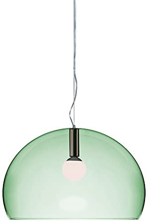 Kartell Small Fl/Y, Suspension Lamp, Salbeigrün