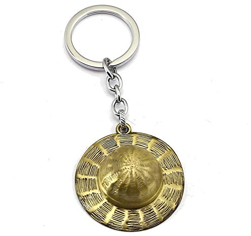 Unbekannt One Piece Metall Schlüsselanhänger Luffy Strohhut - 5 cm
