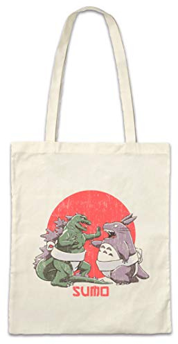 Urban Backwoods Sumo Monsters Hipster Bag Beutel Stofftasche Einkaufstasche
