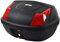 HOMCOM 48L Motorcycle Trunk Travel Luggage Storage Box Accessory Modern Tough Style - Black