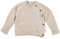 Bio Baby Perlen Jäckchen 100% Bio-Baumwolle (kbA) GOTS zertifiziert, Beige Melange, 62/68