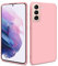 HSP Rosa Hülle kompatibel mit Samsung Galaxy S21 5G | Premium TPU Silikon Case | Geeignet für Induktives Laden | Kratzfest Stoßfest | Matte Oberfläche | Passgenaue, weiche, dünne Schutzhülle