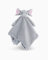 Twistshake Peluche avec Doudou Plat Carré Mouchoir en Polyester, Doudou et Peluches d’éveil et de Premier Age, Jouet Adorable pour Enfant avec Tissu Doux, Éléphant, Cadeau Naissance, 19 x 12 cm