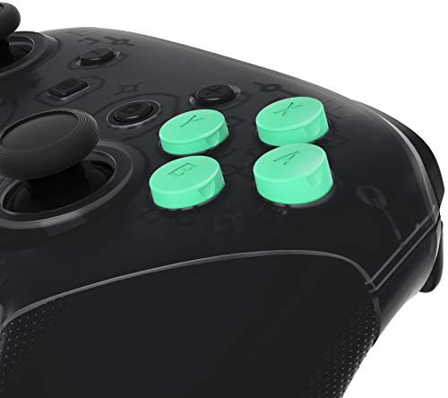 eXtremeRate Botón ABXY Intercambiable para Nintendo Switch Pro Control Accesorios DIY Repuesto de ABXY Reemplazable Botones para Mando Switch Pro-No Incluye Control(Menta Verde)
