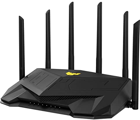 ASUS TUF-AX5400 Router Estendibile da Gioco (sistema WLAN Ai WiFi 6 AX5400, Compatibile con PS5, LAN Gigabit, CPU TC da 1,5 GHz, AiProtection Pro, USB 3.2)