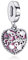 Annmors Liebe macht eine Familie Herz Charms für Armband 925 Sterling Silber Anhänger mit Kubischem Zirkon
