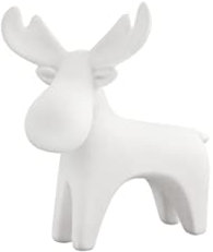 Storefactory - Dekofigur, Elch - Ivan - Keramik - Farbe: weiß - 7 x 8 cm