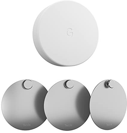 Teccle Wandhalterung für Nest-Temperatursensor – kein Loch erforderlich – Edelstahl-Halterungsplatte für Google Nest Thermostat-Sensor – Montage auf jeder glatten und trockenen Oberfläche (3 Stück)