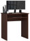 AKORD Escritorio Star para PC con Bandeja para Teclado | 2 Cajones y 2 estantes con Puertas Mesa de Oficina | Escritorio de Oficina | 68 x 77 x 51 cm | Peso 20 kg Wenge
