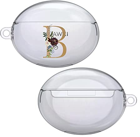 Head Case Designs Offizielle Nature Magick Buchstabe B Blumiges Monogramm Buchstabe 1 Durchsichtig Harte Kristall Handyhülle Hülle Huelle kompatibel mit Huawei Freebuds 4