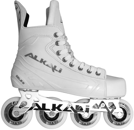Alkali Cele III Senior Adult Junior Kids Inline Roller Hockey Skates New for 2023 (Skate Size 12 (Shoe Size 13-13.5))