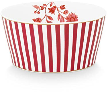 Pip Studio Royal Stripes Bowl Dark pink 12 cm