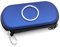 Hartschalentasche für PSP 1000/2000/3000, Aufbewahrungs-Reisetasche Schutzhülle mit Karabiner, Spielekonsolen-Aufbewahrung Zubehör (Blau)