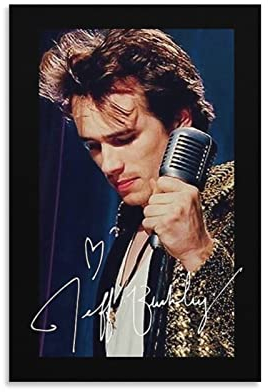 Jeff Buckley Poster Grace 90er Jahre inspirierende Musik-Lied-Cover-Poster Leinwand Schlafzimmer Dekoration Landschaft Büro Valentinstag Geburtstag Geschenk ohne Rahmen Stil 30 x 45 cm