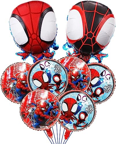 Luftballons Geburtstag Kinder, 8 Stück Folienballon Geburtstag Junge, Geburtstagsdeko Jungen Luftballons Kindergeburtstag Deko, Luftballons für Mädchen Junge Geburtstag