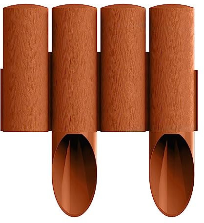 Gartenpalisade Standard ziegelsteinrot 3,05 m/Ø 0,91 m