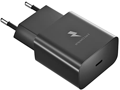 USB-C Ladegerät Stecker, AFC Schnellladegerät Netzteil kompatibel mit Samsung Galaxy A13,A52,A52S,A53,S21,S20 FE,S10,S9,S8 Plus,S7,S6 Edge,S5,S4,Z Flip3,Z Fold3, und andere Smartphones-Schwarz