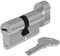 Yale 1000-Serie Euro-Profilzylinder – Drehknauf – 30/30 - Satin Nickel – Blistermenge 1