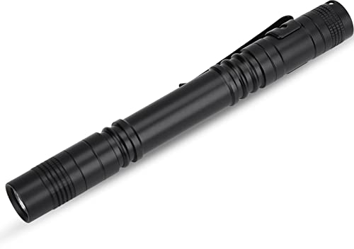 Mini torcia a LED, impermeabile, piccola torcia elettrica, per attività all'aperto, ispezione, lavoro, riparazione, regalo, 2 batterie AAA (non incluse) (2