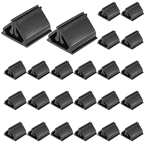 LLMSIX 24 Stück Kartenständer，Tischkartenhalter Kartenhalter Kunststoff Schwarz Spielkartenhalter Desktop Postkartenhalter für Fotos Karten Notizen Preisschilder Menü